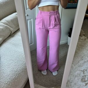 Pink Abercrombie & Fitch Trouser Pants